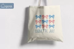 Coquette Cowgirl 4th of July Sublimation Design Product Image 3