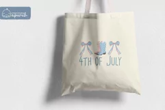 Coquette Cowgirl 4th of July Sublimation Design Product Image 3