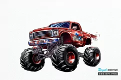 4th Of July Monster PNG Clipart Product Image 1