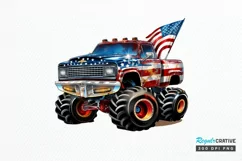 4th Of July Monster PNG Clipart Product Image 1