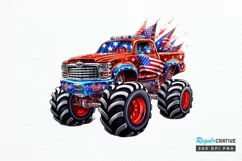 4th Of July Monster PNG Clipart Product Image 1