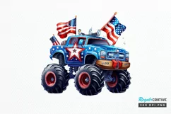 4th Of July Monster PNG Clipart Product Image 1