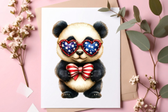 4th Of July Panda Sublimation Clipart Product Image 2
