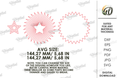 4th of July party decor Laser Cut. Star SVG Product Image 2
