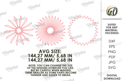 4th of July party decor Laser Cut. Rosette SVG Product Image 2