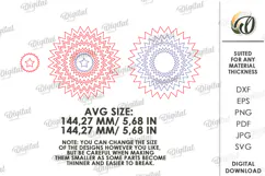 4th of July party decor Laser Cut. Rosette SVG Product Image 2