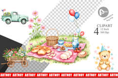 4th of July Parade Clipart Product Image 1