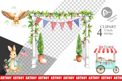 4th of July Parade Clipart Product Image 1
