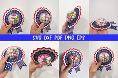 Patriotic Award Ribbon Candy Dome, 4th of July Candy Dome Product Image 13