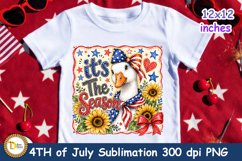 4th of July patriotic -It's the Season Sublimation PNG Product Image 2