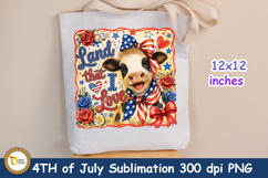 4th of July patriotic 300 dpi Sublimation PNG Product Image 2