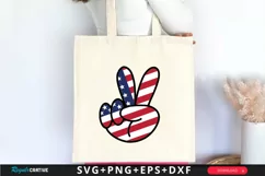 4th Of July Peace SVG, 4th Of July SVG Design Product Image 3
