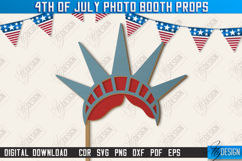 4th of July Photo Booth Props Laser Bundle, Patriotic Party Product Image 3