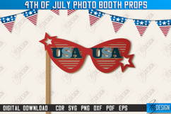4th of July Photo Booth Props Laser Bundle, Patriotic Party Product Image 4