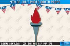 4th of July Photo Booth Props Laser Bundle, Patriotic Party Product Image 6