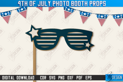 4th of July Photo Booth Props Laser Bundle, Patriotic Party Product Image 8