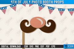 4th of July Photo Booth Props Laser Bundle, Patriotic Party Product Image 12