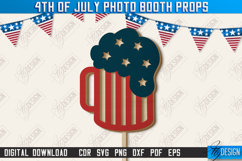 4th of July Photo Booth Props Laser Bundle, Patriotic Party Product Image 14