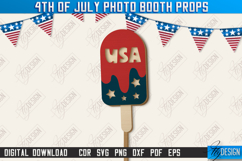 4th of July Photo Booth Props Laser Bundle, Patriotic Party Product Image 19
