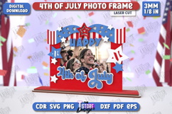 4th of July Photo Frames Laser Cut Bundle,Picture Frames SVG Product Image 3