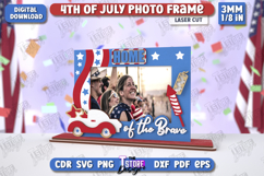 4th of July Photo Frames Laser Cut Bundle,Picture Frames SVG Product Image 4