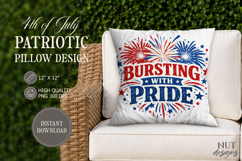 American Patriotic Pillow Design 4th of July sublimation Product Image 1