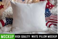 4th of July Pillow White Mockup,Mockup,White Pillow Mockup