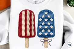 4th of July Png, Faux Yarn USA Product Image 1