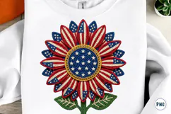 4th of July Png, Faux Yarn USA Product Image 1