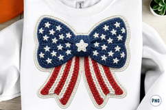4th of July Png, Faux Yarn USA Product Image 1