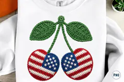 4th of July Png, Faux Yarn USA Product Image 1