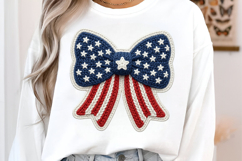 4th of July Png, Faux Yarn USA Product Image 2