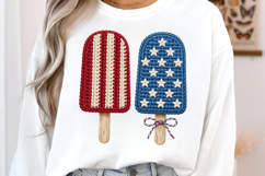 4th of July Png, Faux Yarn USA Product Image 2