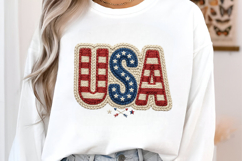 4th of July Png, Faux Yarn USA Product Image 2