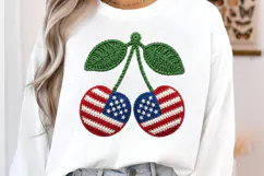 4th of July Png, Faux Yarn USA Product Image 2