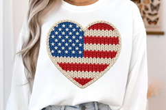 4th of July Png, Faux Yarn USA Product Image 2