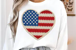 4th of July Png, Faux Yarn USA Product Image 2
