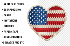 4th of July Png, Faux Yarn USA Product Image 3