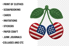4th of July Png, Faux Yarn USA Product Image 3