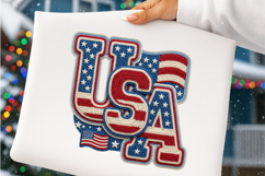 4th of July Png, Faux Yarn USA Product Image 4
