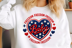 4th of July PNG, independence Day PNG, Faux Yarn Patriotic Product Image 4