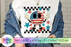 4th of July Retro Sublimation | Independence Day Shirt Print Product Image 1