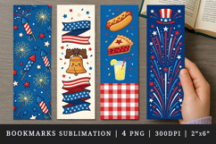 4th of july bookmarks printable sublimation bookmark design Product Image 1