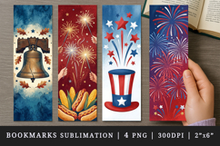 4th of july bookmarks printable sublimation bookmark design Product Image 1