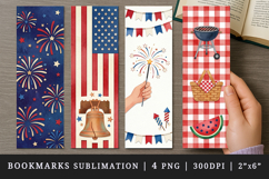 4th of july bookmarks printable sublimation bookmark design Product Image 1