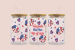 4th of july quotes libbey beer can glass full wrap svg presized template for 16oz and 20oz glass for Cricut Silhouette and sublimation