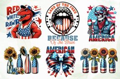 4th of July Quotes Sublimation Clipart Product Image 4