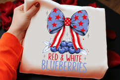 4th of July Red White Blueberries PNG Product Image 2