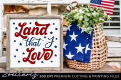 4th Of July SVG Cut File America USA Land That I Love SVG Product Image 1