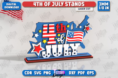 4th of July Stands Laser Cut Bundle, Layered Patriotic Decor Product Image 3